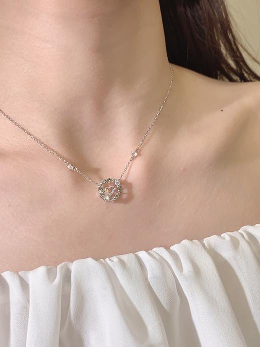 卡蒂罗KADER 心动缠枝项链 925银轻奢原创莫比乌斯系列跳动的心吊坠甜蜜温柔浪漫锁骨链 闪耀吸睛心动不止 商品图3