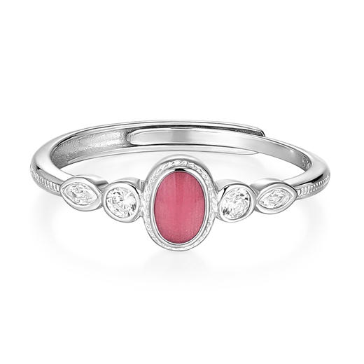 卡蒂罗KADER  甜心之梦女戒 925银甜美俏皮可爱少女心设计感椭圆形可调节单戒 简约百搭守护美好 商品图1