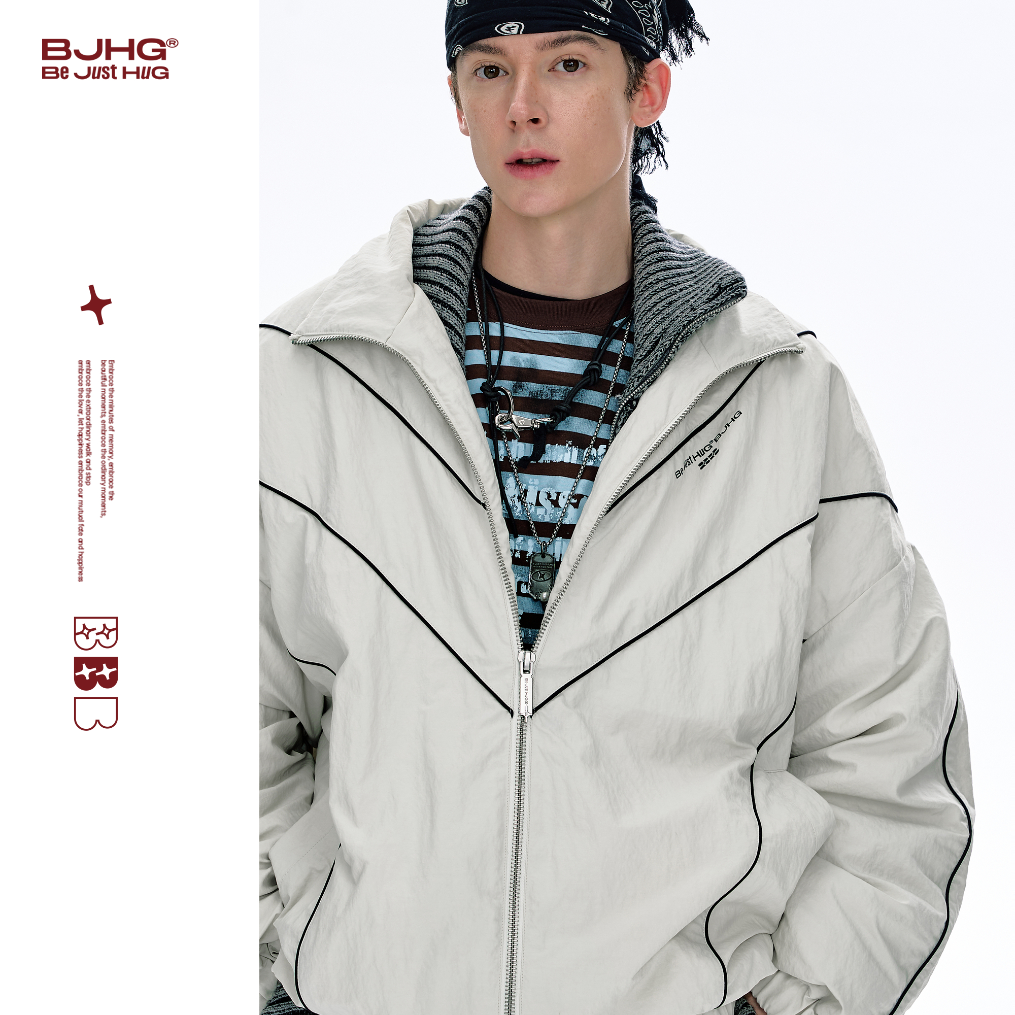 BJHG不计后果复古机能棉服男款冬潮牌运动棉衣防寒服棉袄外套女装