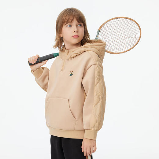 【MQD】童装男大童冬季学院风保暖连帽羽绒服 商品图1