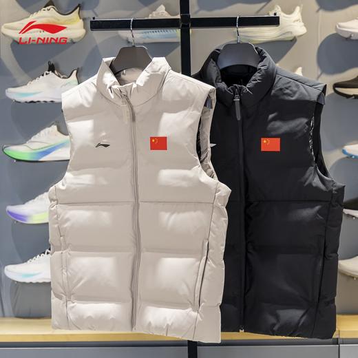 李宁羽绒马甲男子2025冬季新款荣耀系列90%鸭绒保暖马甲AMRV121 商品图2