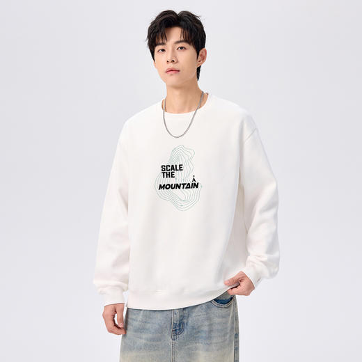 情侣款圆领卫衣2025秋款日常百搭校园通勤青少年打底衫上衣男K&C 商品图1