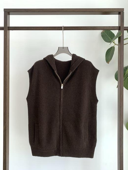 YS2026-针织衫拉链连帽马甲【Hera&Song】 商品图0