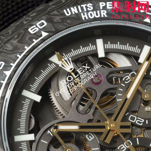 超轻 超轻 超轻！夜光神器！劳力士 Diw迪通拿碳纤维系列 改装迪通拿镂空款 高端改装4130机 男士腕表 镂空碳纤维迪通拿（超级夜光壳定制版） 商品图2