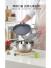 48小时发货【不锈钢三件套料理盆】Daeden戴德  沥水篮+不锈钢盆+保鲜盖，细密网孔，洗米不漏，上层沥水下层储水，食品接触级PE保鲜盖 盆内装食物、发面时 ，可用盖子盖好保存或放入冰箱 商品缩略图6