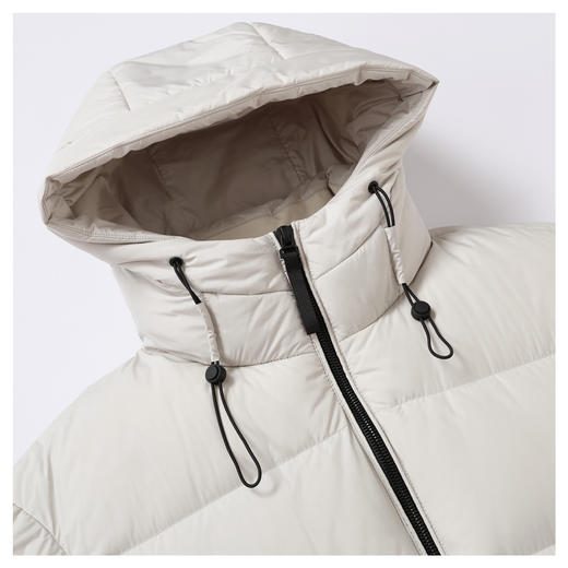 半身缘男装 冬季面包85%鹅绒螺纹袖口抗菌防静电羽绒服2618 商品图13