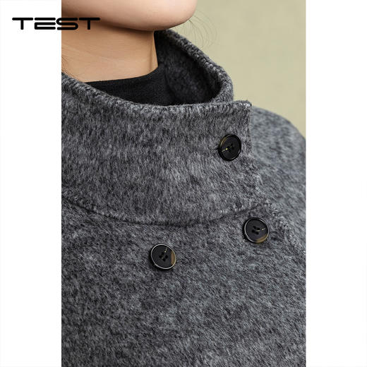 冬上新高级灰气质通勤双面呢大衣2254123 商品图3