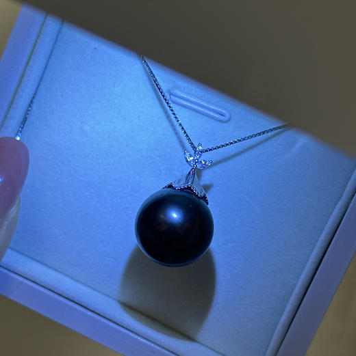 【甄珠贝】14mm大溪地吊坠 ji光 18K金配件 商品图5