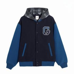 GAP 179.9元 连帽棒球服 (线上线下同时在售不保证有货，活动款不退不换介意勿拍) 619467-GJ
