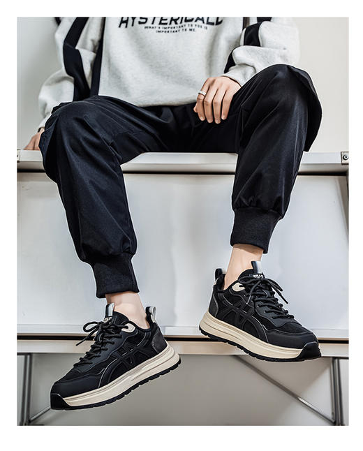 【HF】无忧购 冬季加绒加厚保暖百搭休闲鞋男厚底运动老爹鞋 K605（截单后3-5天发货） 商品图7