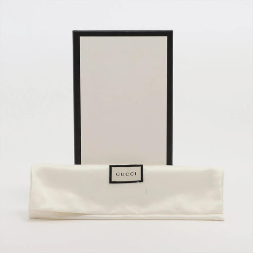 【超惠秒】GUCCI GG Marmont 白色真皮带钻缎带金属logo 长钱包/手拿包 11606 商品图2