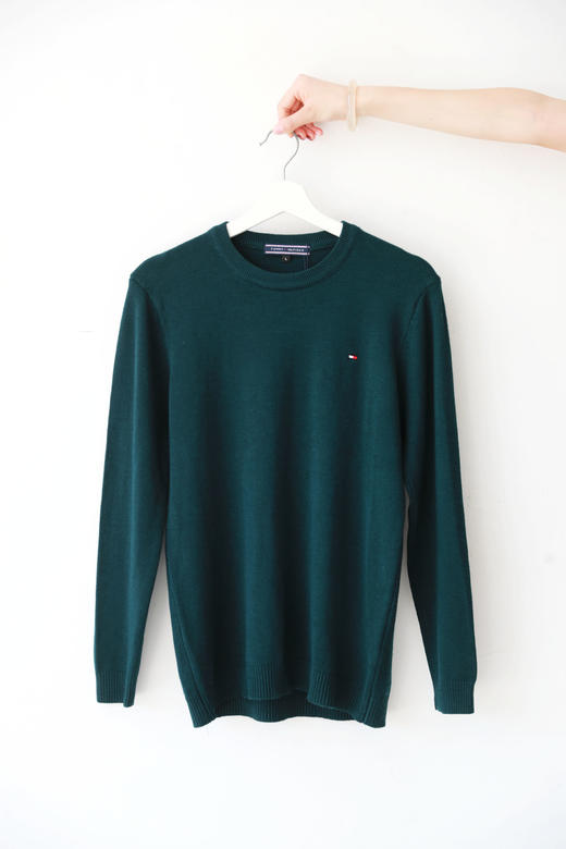 基础针织毛衣，胸口小标刺绣。正肩圆领亲肤纯色长袖毛衣C111888 商品图12