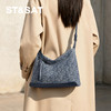 星期六复古牛仔大容量单肩包SSD521A0GY 商品缩略图0