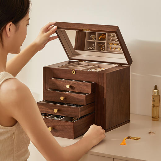 初心| 五层双开门首饰盒大容量 商品图3