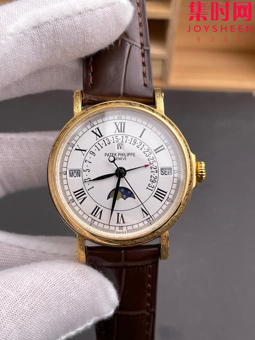 升级V3版 匠”芯“出品 典藏之作——百达翡丽古典超级复杂多功能时计5159系列“将官翻盖”万年历男士腕表 表径38mm 原版一致折叠后盖！儒雅而至！ 商品图2