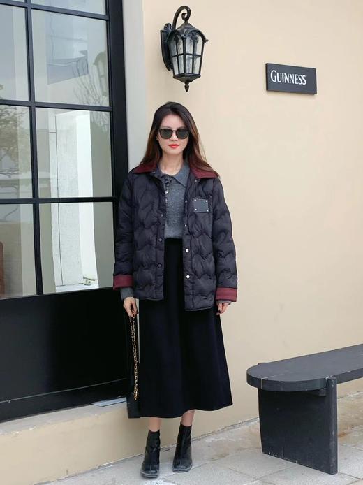 【百图lulu定制】【沙丘鹅绒服】90白鹅绒 一手长款 小个子显高 麂皮翻领保暖 鹅绒服 商品图14