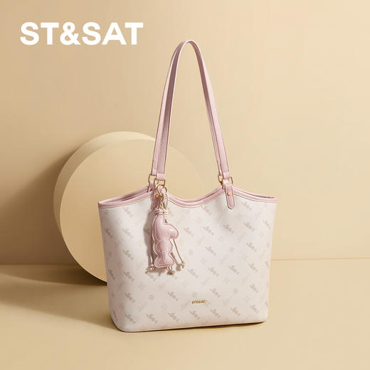 星期六气质温柔风大容量托特包SSD521A06G 商品图0