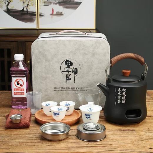 将军壶套装/户外围炉煮茶炉子烧水提梁壶功夫茶壶煮茶器煮茶炉茶具 商品图0