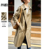 【内购】简约个性飒美复古双排扣腰带中长款风衣-153FA3910X 商品缩略图0