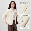 【内购】【正反两穿】时尚通勤立领/翻领单排扣宽松落肩显瘦夹棉保暖外套-154WB2173 商品缩略图3