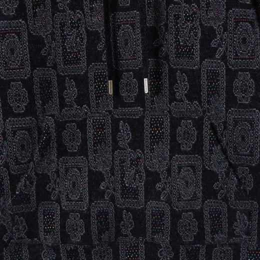 WY1366SDSA男士秋冬新款痞帅男装设计感提花撞色抽绳连帽卫衣百搭时尚 商品图3