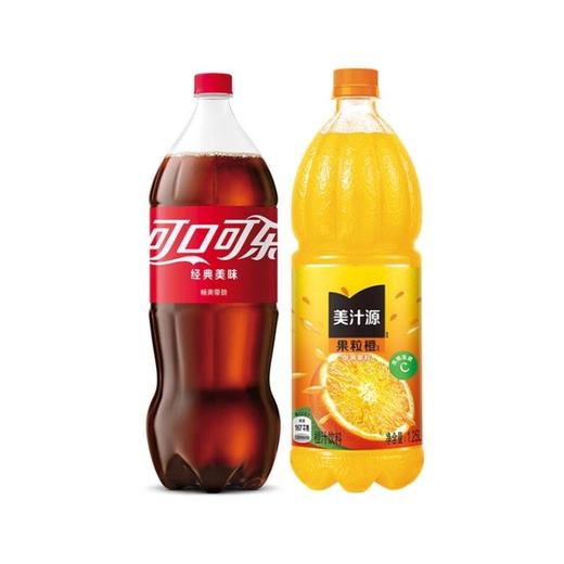 【特调DIY】橙C可乐：可口可乐2L+美汁源果粒橙1.25L 商品图0