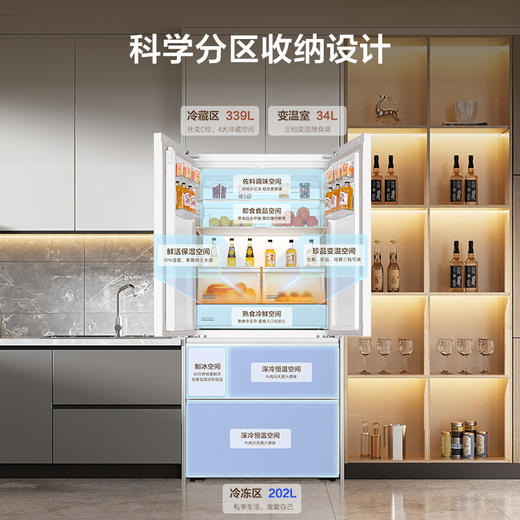 海尔（Haier）冰箱 BCD-575WGHFD1BYCU1 商品图3