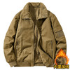 新款户外休闲立领外套冬季双面穿男士棉加绒加厚水洗工装夹克外套 商品缩略图1