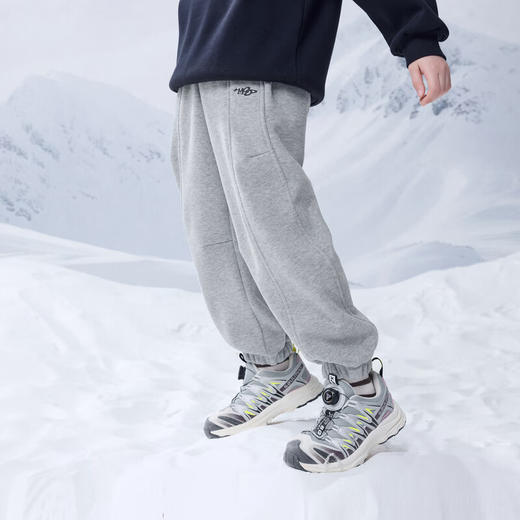 【MQD】冬季男大童潮酷休闲运动加绒学院风卫裤针织裤 商品图4