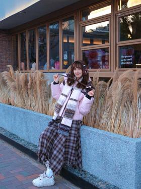 🍂冬日温柔系 ootd|粉棕配色太治愈了！