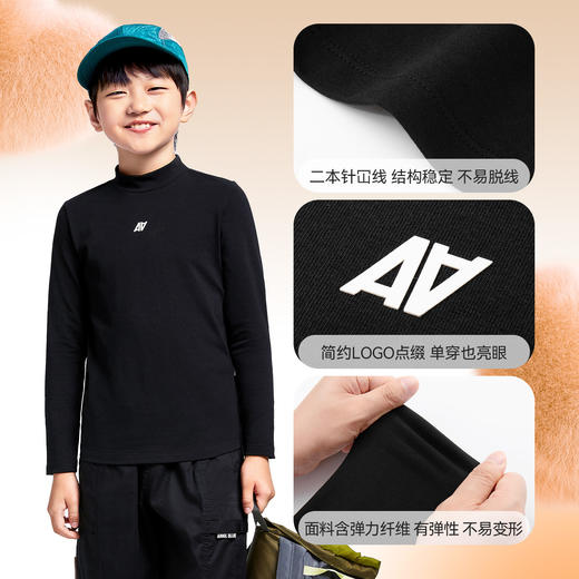 男女童中领长袖针织衫秋季新款安奈儿童装EM531596 商品图4