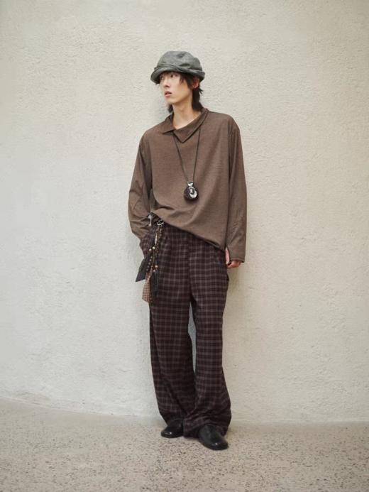 共和GongheRepub/GH24044/「枫」磨毛格纹长裤 商品图3