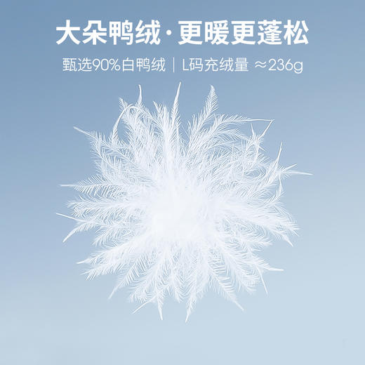 【内购】简约廓型感中长款几何分格绗缝充绒立领连帽羽绒服-W44Y55972 商品图5