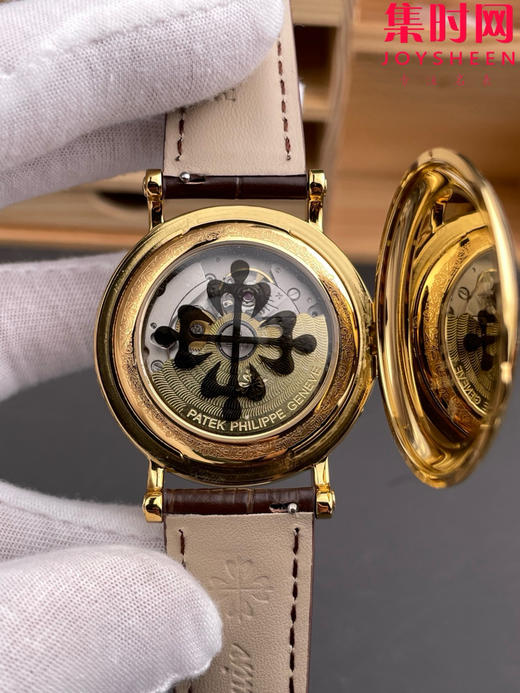 升级V3版 匠”芯“出品 典藏之作——百达翡丽古典超级复杂多功能时计5159系列“将官翻盖”万年历男士腕表 表径38mm 原版一致折叠后盖！儒雅而至！ 商品图4
