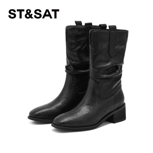 【绒里可选】星期六西部风时髦堆堆靴SSD4116CR0/SSD4118CUU 商品图7