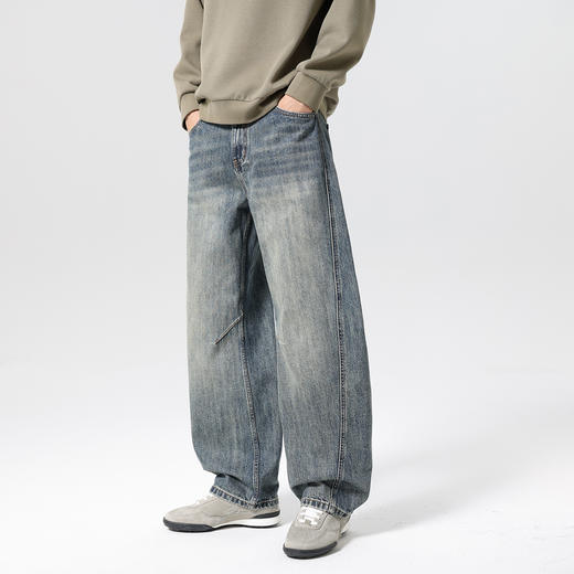 【弯刀裤】男士牛仔裤25秋款时尚潮流日常出街百搭青少年长裤K&C 商品图6