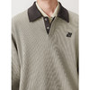 GXG男装 翻领卫衣撞色拼接肌理上衣polo领长袖内搭 2025秋季新品 商品缩略图3