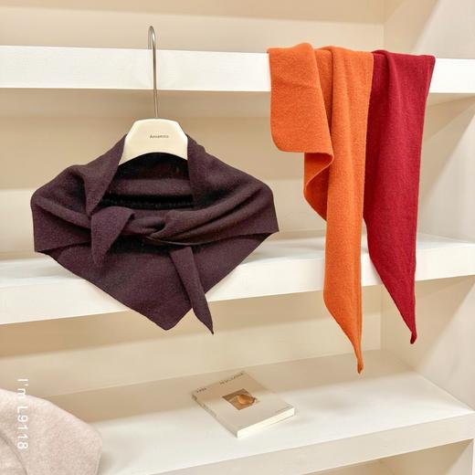 老米优品🎈3-5天发！【2条包邮】100% WOOL🐏《澳洲纯羊毛🍂针织三角围脖》高级感，层次感拉满！时髦精必入宝藏围巾~WJ251118A 商品图1