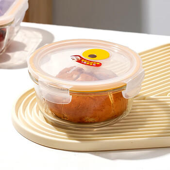 乐扣乐扣 带蒸汽孔耐热玻璃保鲜盒微波炉饭盒泡面碗便当盒餐盒650ml 商品图4