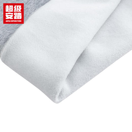 超级安踏半拉链加绒卫衣男款秋冬加绒保暖长袖套头衫152548718U 商品图7
