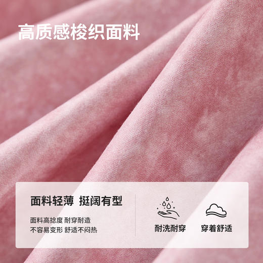 【内购】【休闲衬衫短裤两件套】休闲翻领长袖衬衫橡筋松紧腰短裤两件套-151Z58353X 商品图4