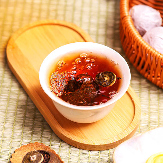 『新会柑普茶』新会生晒小青柑+勐海宫廷普洱熟茶，汤色红褐透亮，茶味柔润醇厚，柑香清幽绵长 商品图5