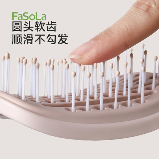 FaSoLa排骨梳高颅顶蓬松梳可折叠按摩头皮梳女士专用造型卷发梳子 商品图6