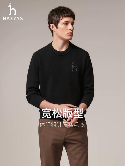 一店k （贸易公司订单！）25ss樶～新男款合集！皇冠狗针织衫太顶了！100%绵羊毛 25年秋冬新款圆领套头衫 商品图2