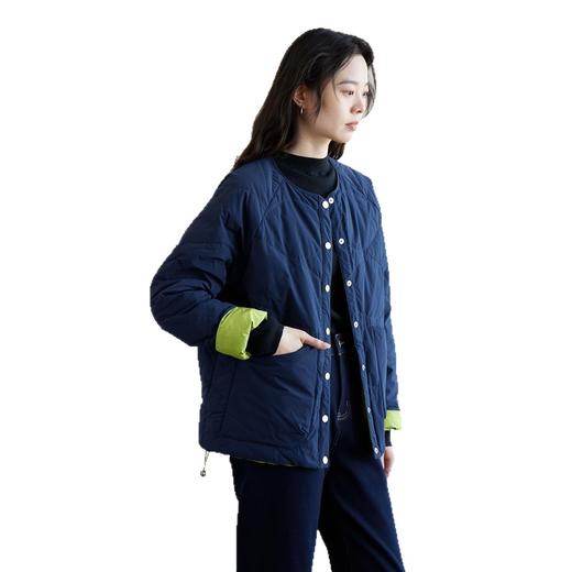 轻暖显瘦！正反双面穿！2025新款90白鹅绒圆领轻薄直筒羽绒服女秋冬！ 商品图4