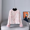 SR 913新中式水貂毛羽绒服皮草钉珠绣花气质鹅绒重工外套 商品缩略图0