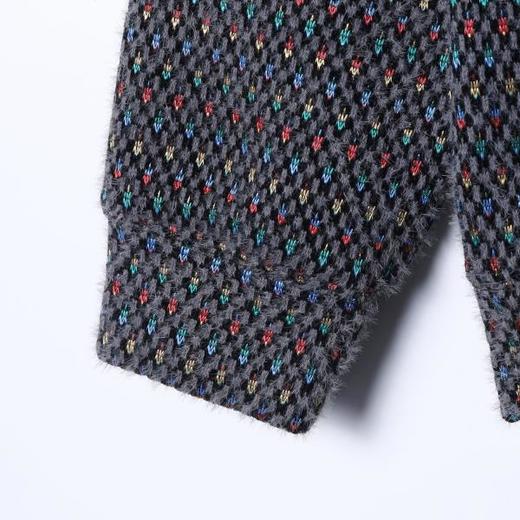 WY1343SDSA男士秋冬新款痞帅男装潮牌彩色刺绣条纹绒毛抽绳连帽卫衣百搭 商品图4