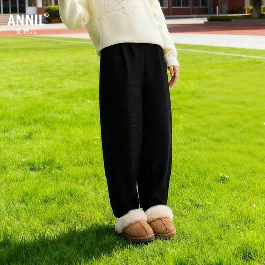 女童全腰针织单裤秋季新款安奈儿童装EG536518 商品图1