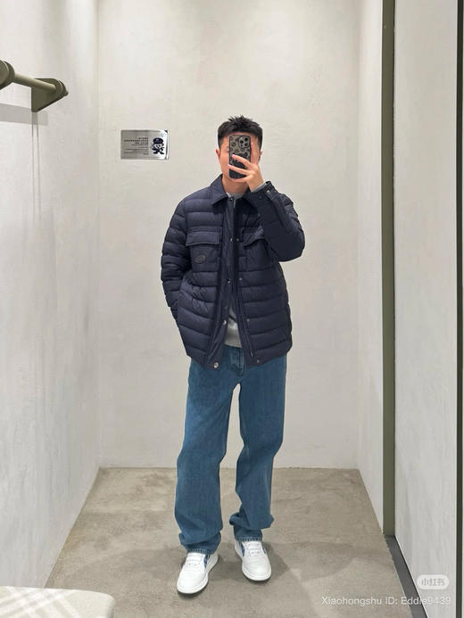 1118-3 渠道圆正 BB 羊绒棉 男生鹅绒夹克外套 老朱穿M合身 商品图7