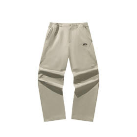 安踏美式复古梭织休闲长裤男士2025新款宽松阔腿直筒裤152548505N